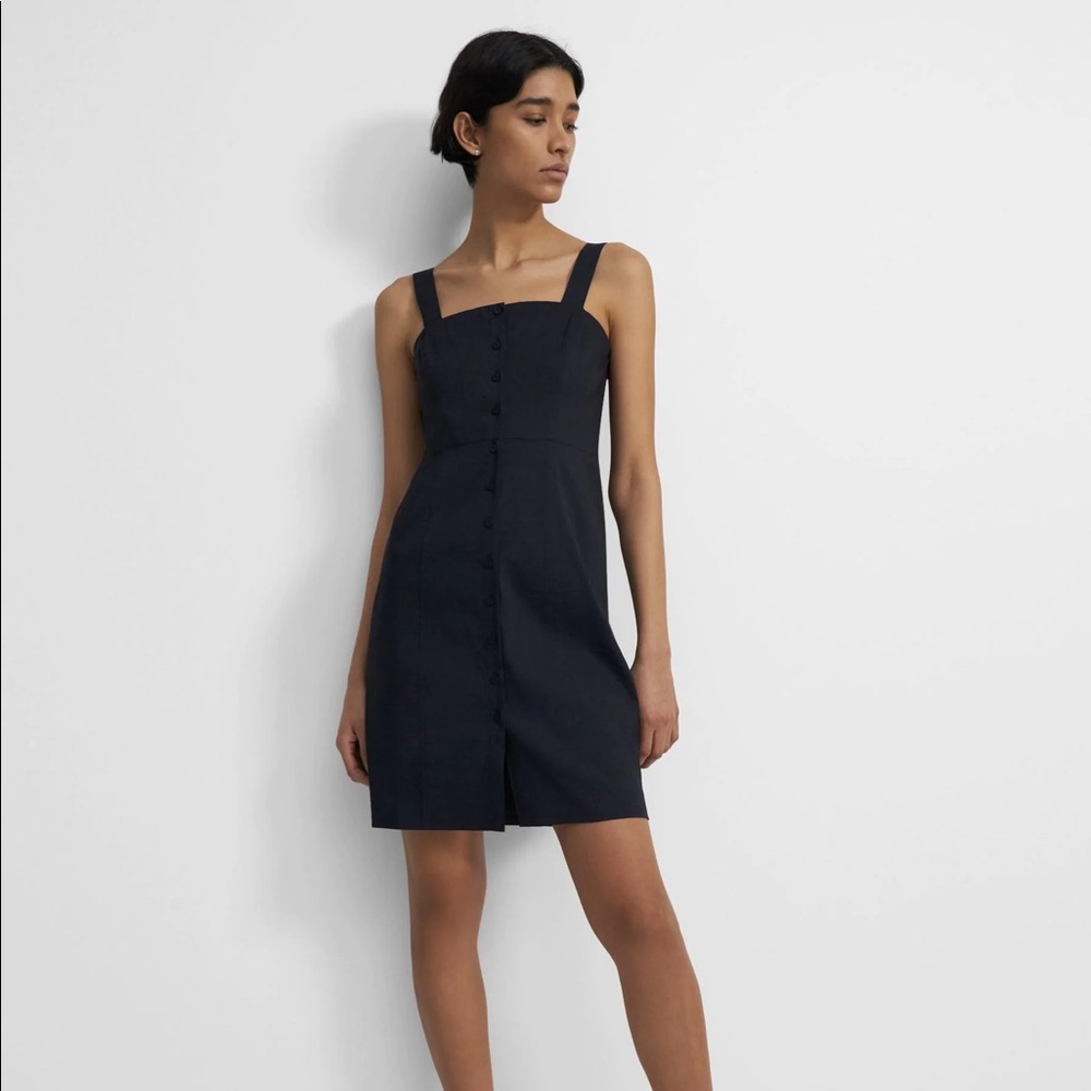 NWT Theory Kayleigh Short Eco Crunch Shirtdress